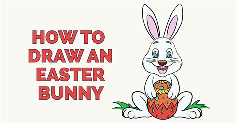 how to draw a easter bunny step by step easy